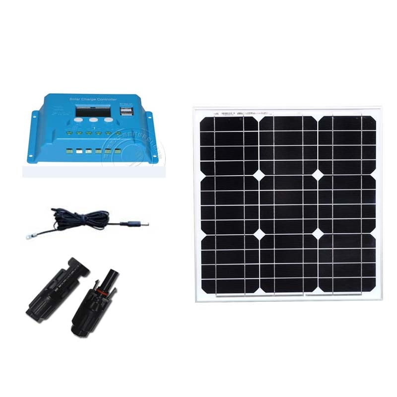 Portable TUV Solar Kit Photovatic Panel 12v 40w