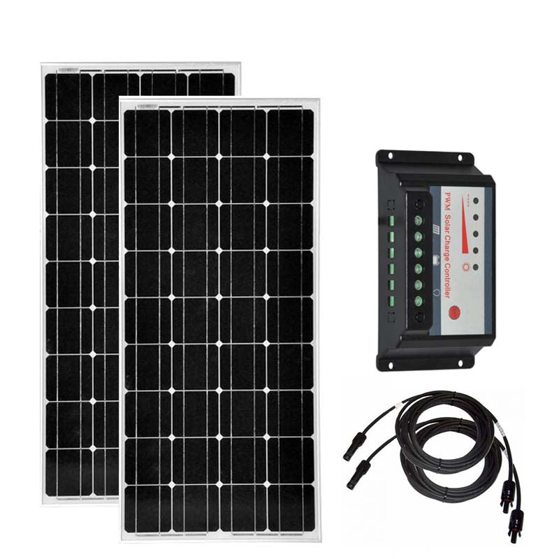 Waterproof Solar Panel 100w 12v 2Pcs