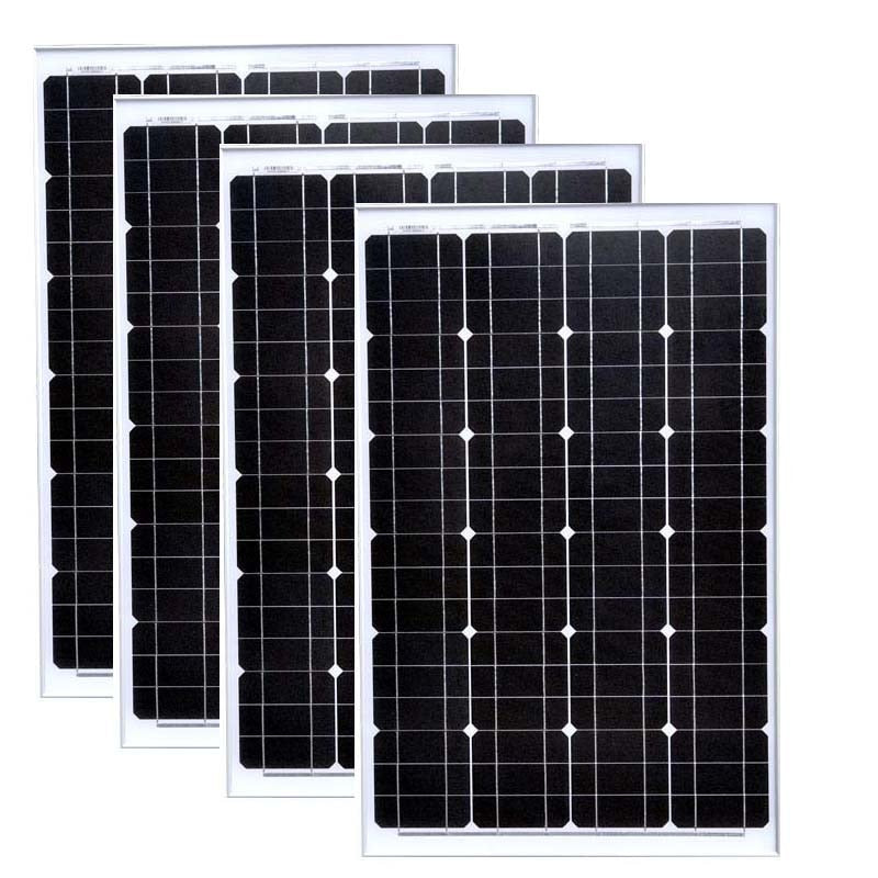 Panel Solar 12v 60w 4 Pcs