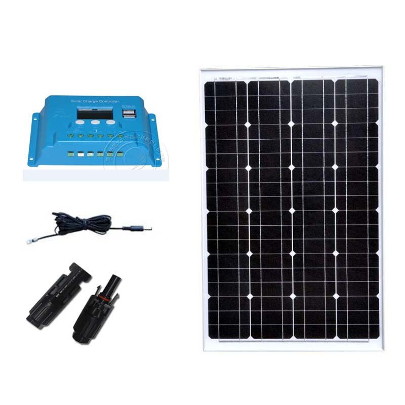 Solar Kit Pannello Fotovoltaico 12v 60w