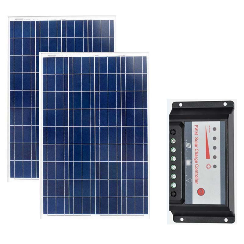 Solar Panel Kit  12v 100w 2 Pcs