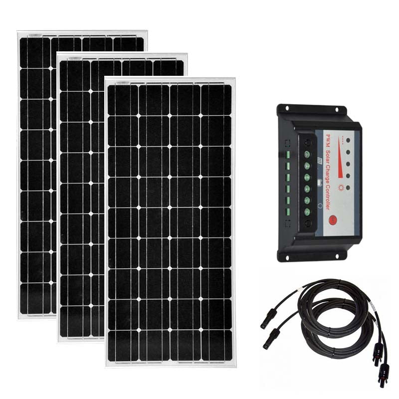 Solar Kit Panneau Solaire 100w  12v 3 Pcs