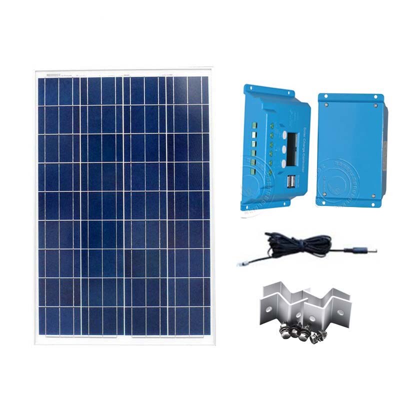Kit Solar Panneau Solaire 12v 100w