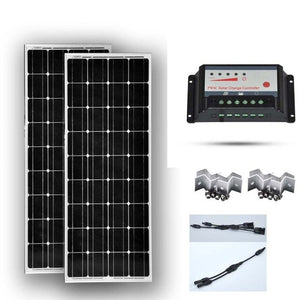 Kit Panneau Solaire Monocristallin 12v 100w  2 pcs